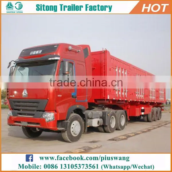High Quality Plate Van Trailer 3 Axles Cargo Transport Enclosed Trailers for Sale photo-4