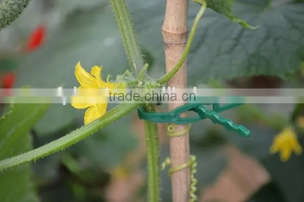 17cm Green Adjustable Garden Plant Plastic Twist Ties photo-2