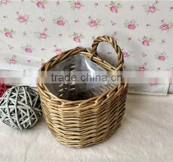 Handmade Wicker Flower Hanging Basket Plant Baskets Hanging Wholesale photo-4
