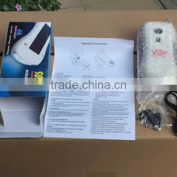 Hot Sales Portable Solar Multifucational Wireless Radio With Power Bank and Light photo-6
