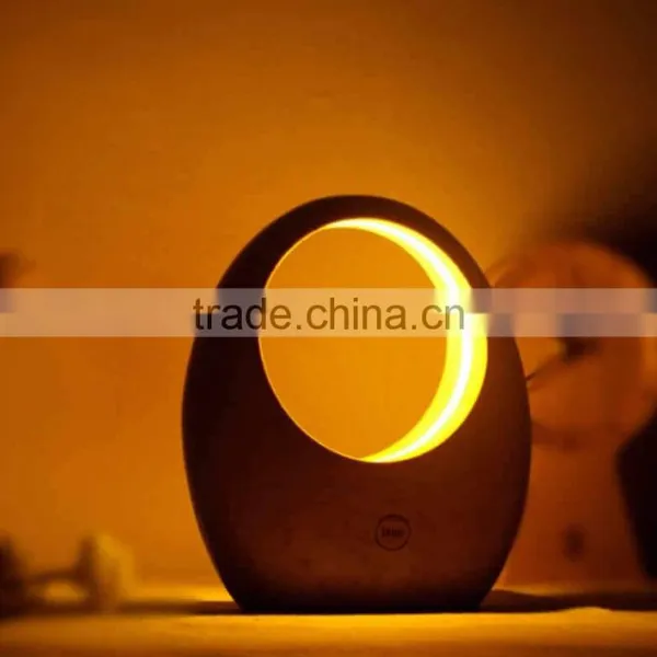 Elegant Intelligent Wood Table Lamp With-in Lithium Battery Gesture Sensor Control photo-2