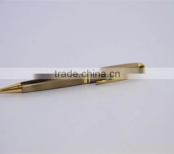 Ballpoint Pen Buffalo Horn and Brass photo-3