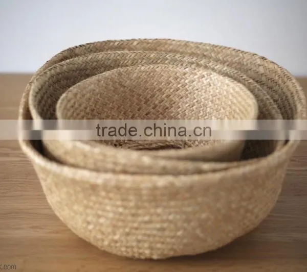 Seagrass Baskets for Decorating Home/ Seagrass Laundry Basket photo-6