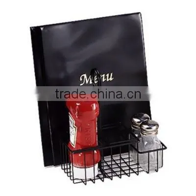 Metal Wire Table Caddie With Menu Holder photo-2