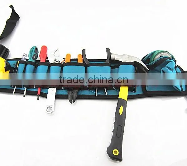 53x13cm Durable Tool Bag Waterproof Blue Canvas Waist Multifunctional Electrical Tools Oxford Bag photo-6