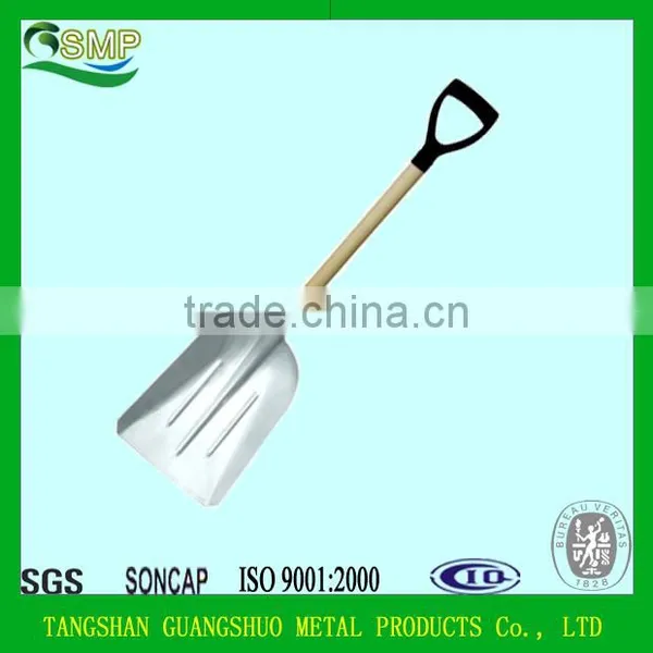 Wooden Handle Snow Aluminium Shovel