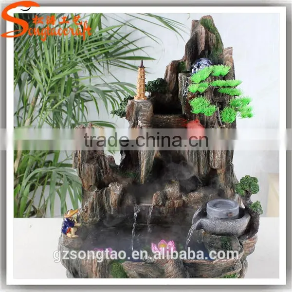 Hot Sale Artificial Water Fountain Fiberglass Outdoor Decorative Artificial Rock Fountain photo-2