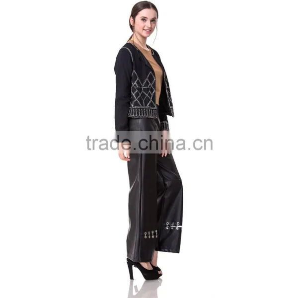 Domin Fashion Guagnzhou Factory Ladies Beading Short Coat Design photo-5