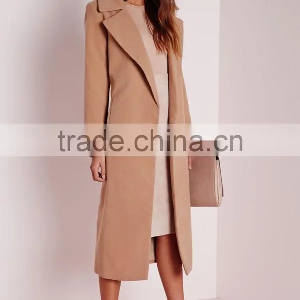 OEM Service Best Selling Lady Oversized Camel Winter Coat photo-4