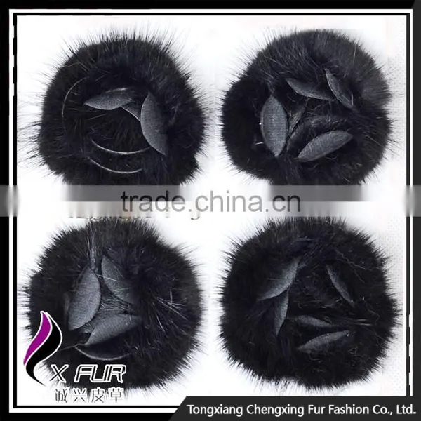 CX-A-25D Women Party Mink Fur Flower Coat Brooch Pin photo-2