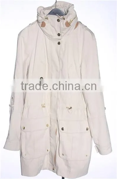 2014-2015 Long Winter White Coat Women's Winter Warm Long Coat Jacket photo-3