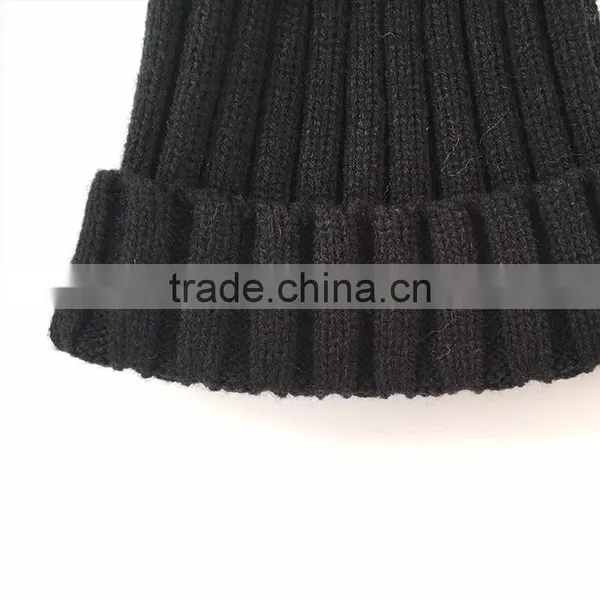Myfur Fashion Detachable Raccoon Fur Pom Poms Knit Beanie Cap for Adults photo-5
