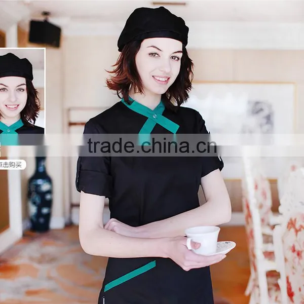 Manufacture Bespoke Designs Chinese Restaurant Waiter Uniforms photo-2