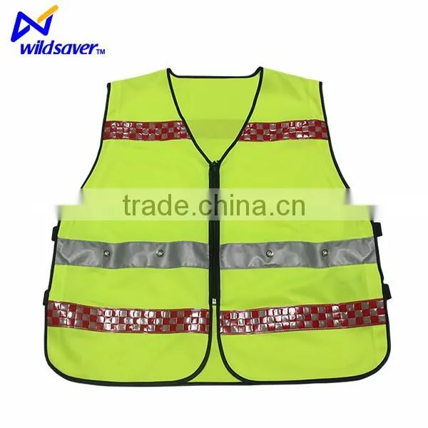 Construction Worker Waistcoat Safety Reflective Running Vest With Led photo-6