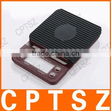 Coffee With Electronic Said Timing Function Of High Precision Electronic Kitchen Baking Bar Gram Electronic Scale/Timer Drip Cof photo-3