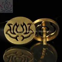 Incense Way Copper Incense Mould Tool Lotus Shape for Incense Powder Trail Aromatherapy