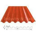 Red Wall Decoration Metal Roof Panels Building Material YX35-125-750