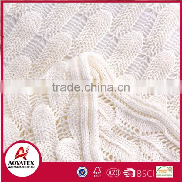High Quality Cheap Price Acrylic Knitted Crochet Blanket photo-4