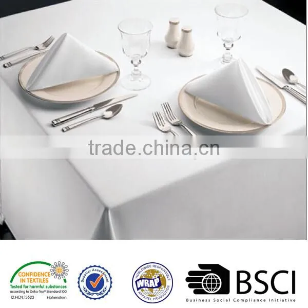 100%MJS Spun Polyester Tablecloth Spun Polyester Restaurant Table Linens and 100% Spun Polyester Napkins photo-4
