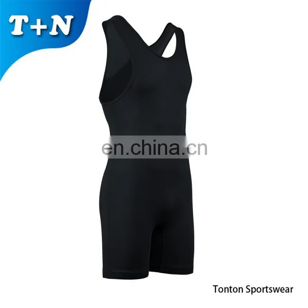 Men's Plain Sublimated Wrestling Singlet photo-4