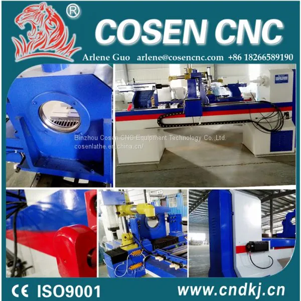 Custom Design Color Cnc Wood Lathe Machine Price Good photo-3