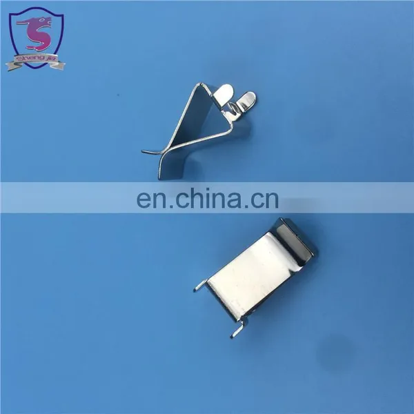 China Custom Nickle Plated Metal Automotive Electrical Clips Car Battery Connector photo-3
