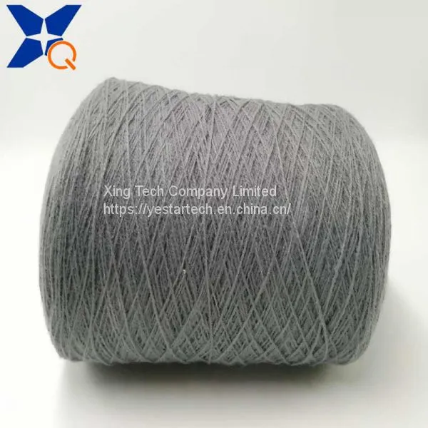 Dary Grey Nm26/2plies 15% Stainless Steel Fiber Blended With 85% Bulky Acrylic Fiber for Good Feelings Touch Screen Gloves -XT11850 photo-4
