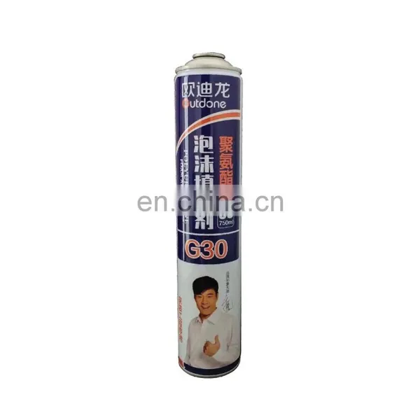 China Empty Aluminium Aerosol Cans and pu Foam Polyurethane 750ml photo-3