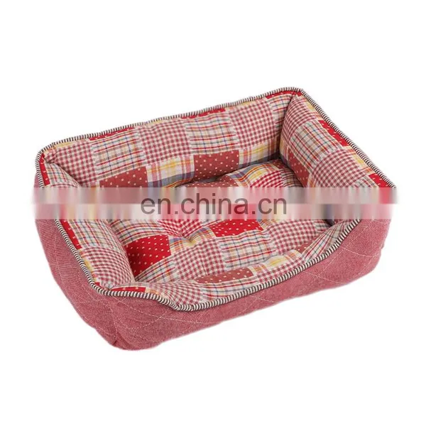Manufacturer Rich Colors Ultra Soft Washable Luxury Rectangle Pet Bed For Dog Sleeping