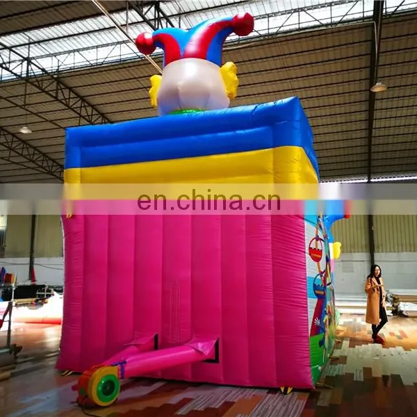 Giant Inflatable Clown Circus Jump and Slide Bounce House ,Inflatable Blow up Tarpaulin Slide for Kids and Adult on Mall photo-4