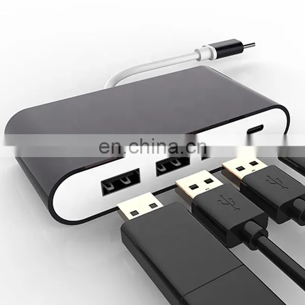 Aluminium Alloy PVC 4 in 1 Usb 2.0 Type c Adapter photo-2