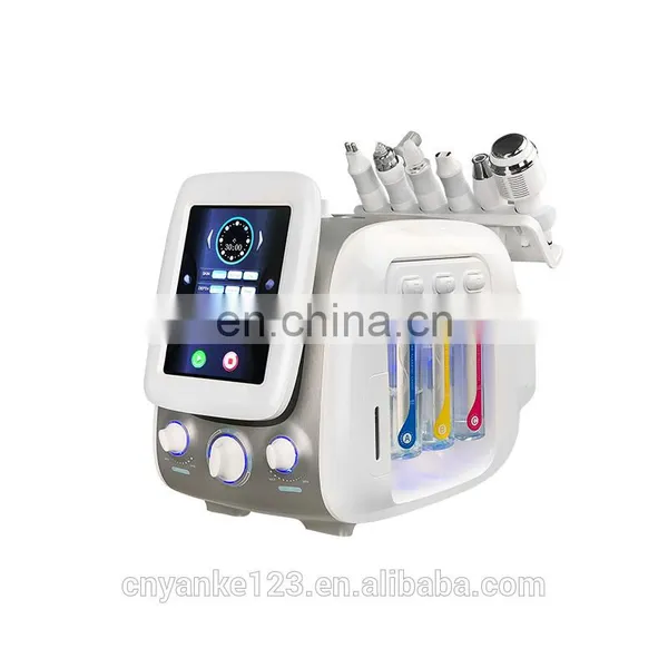 2019 Newest 6 in 1 H2O2 Hyrda Dermabrasion Machine Hydrogen Oxygen With Plasma Bipolar RF