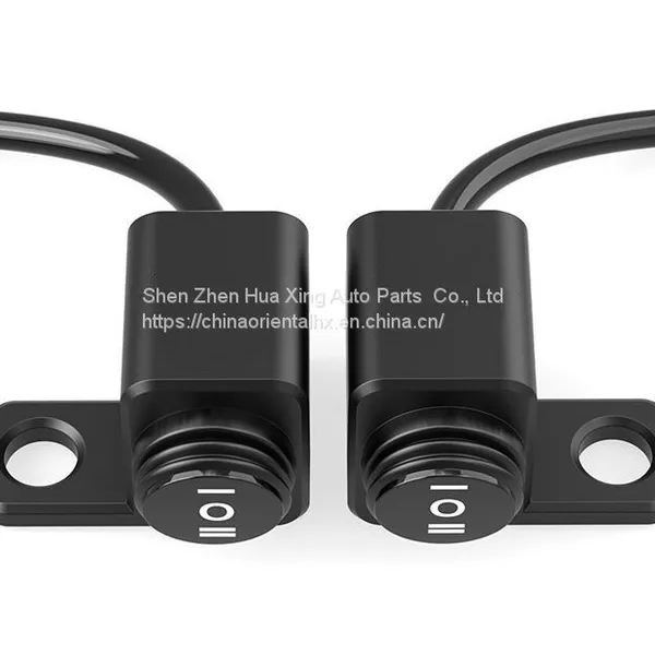 Name: rearview mirror waterproof switch Material: aluminum alloy Style: left mirror, right mirror Type: three speed switch (one in and two out) Switch wiring: About 50cm long, yellow, red and black three wire Feature 1.BUILD T6063 ALUMINUM ALLOY THICKENED