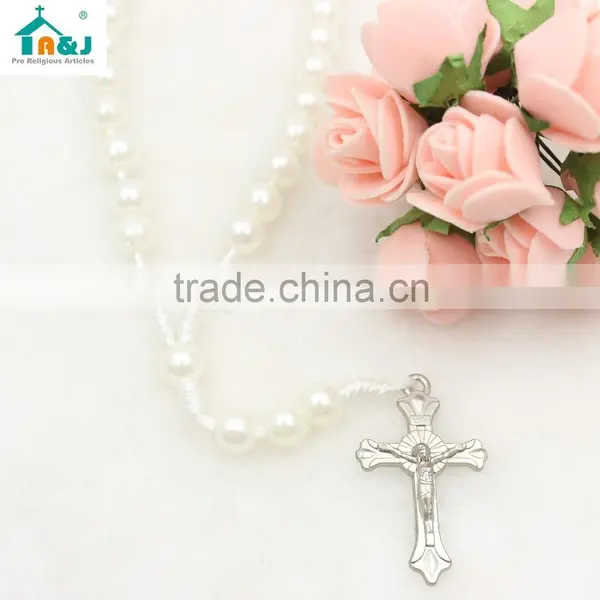 Plastic Pearl Beads Rosary photo-2