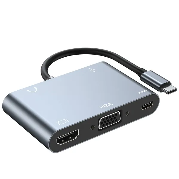 LU USB 3 Port USB C HUB to Multi USB 3.0 HDMI Adapter for MacBook Pro USB C HUB Laptop Docking Station photo-4
