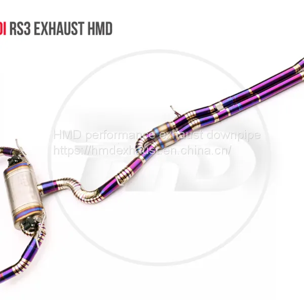 Titanium Alloy Exhaust Pipe Manifold Downpipe is Suitable for Audi RS3 Auto Replacement Modification Electronic Valve Whatsapp008613189999301 photo-2
