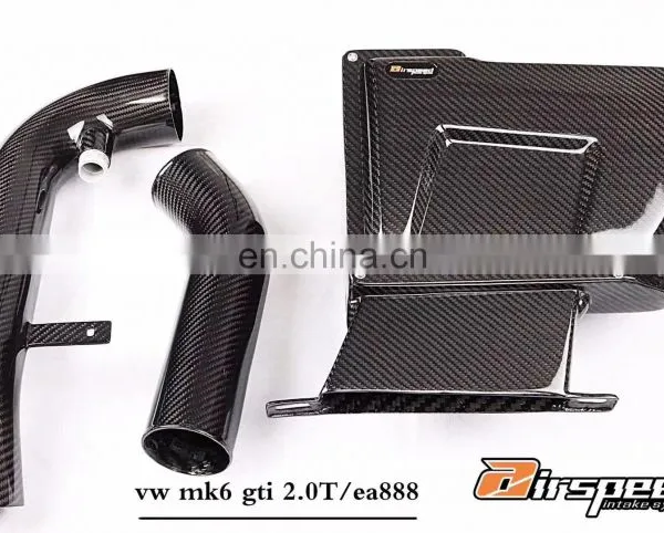 Customer Design Dry Carbon Fiber Auto Parts 3K Twill Air Intake Kit For VOLKSW EA888 Mk6 Gti 2.0T photo-2