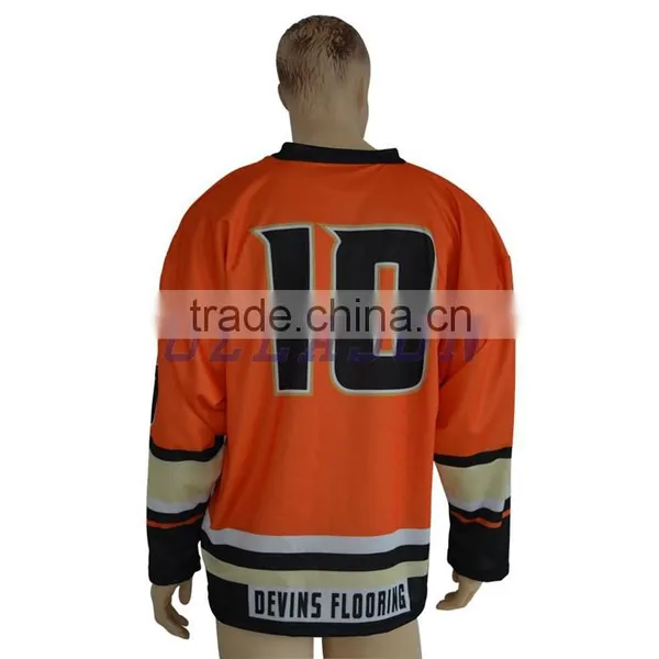 Wholesale Cheap College 100% Polyester Dye Sublimation Printing Custom Made Ice Hockey Jerseys photo-5