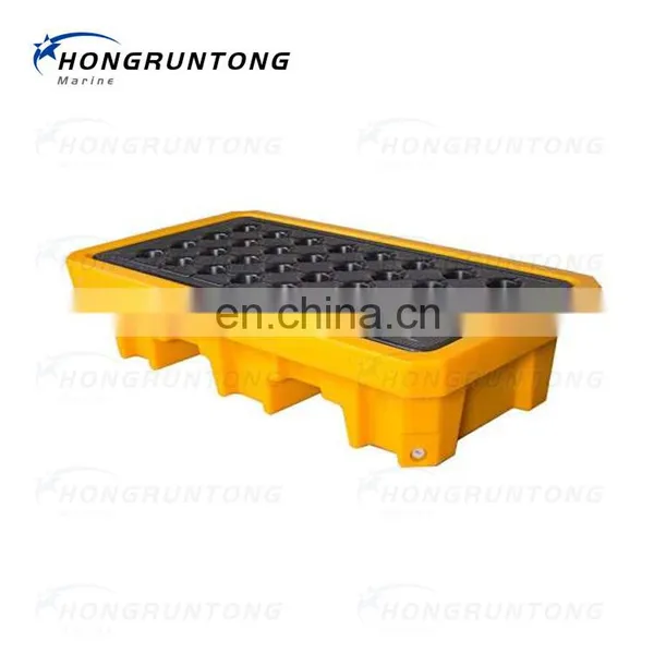Factory Price Wholesale 2 Drum Spill Containment Pallet With Drain EPA 40 CFR 264.175 photo-2