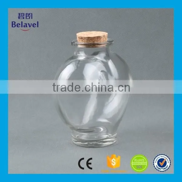 Large Size Heart Shape Wishing Glass Storage Bottle With Cork photo-5