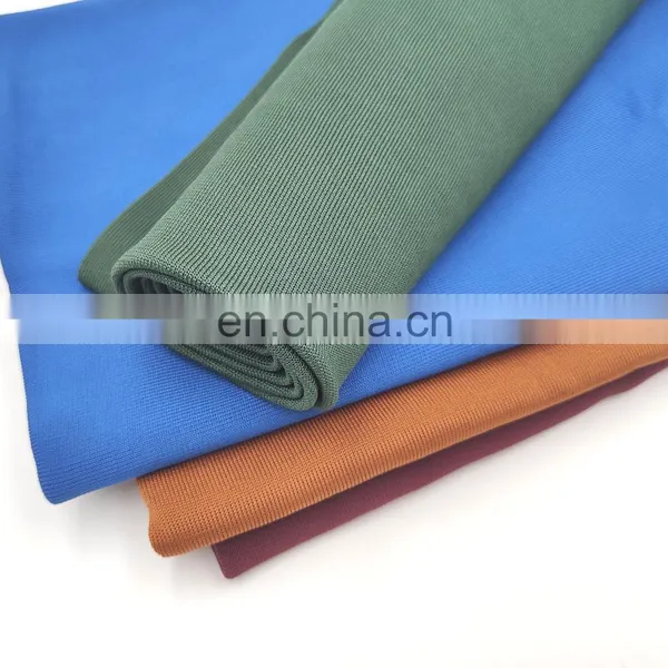 Sample Without Any Cost 1*1 2*2 Polyester Mixed Spandex Brand Rib 450gsm Sport Knitting Rib photo-5