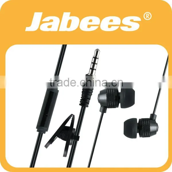 2014 Hot sale metal earbuds mobile hands-free Earphone for iphone with mic for newest fashion headphone 3.5mm earphone mic cable