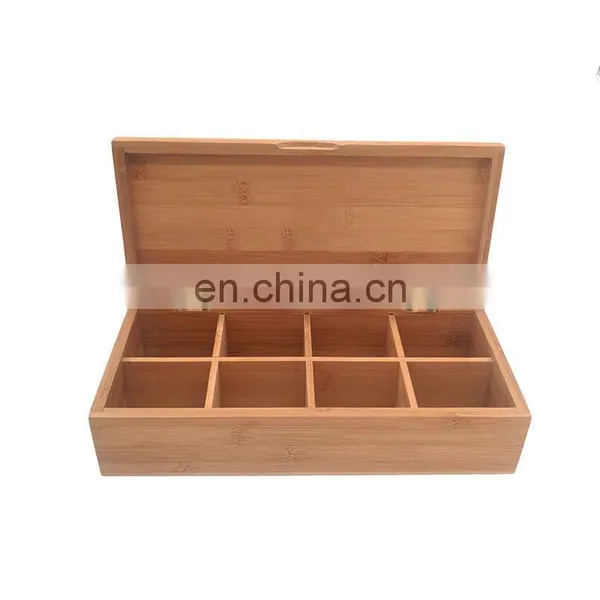 Bamboo Tea Box Storage Premium Durable Kitchen With Lid Bamboo Storage Box Pantry Organizer Home Storage & Organization photo-2