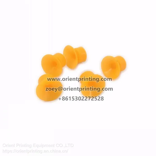 0020.1922 0020.1909 Yellow Rubber Sucker Muller Martini 20.6mm OD x 6.4mm ID x 14.2mm H