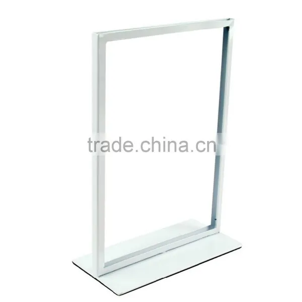 Metal Table White Poster Stand Poster Display Banner Stand Sign Stand A4 Tabletop Display Quality Choice photo-3