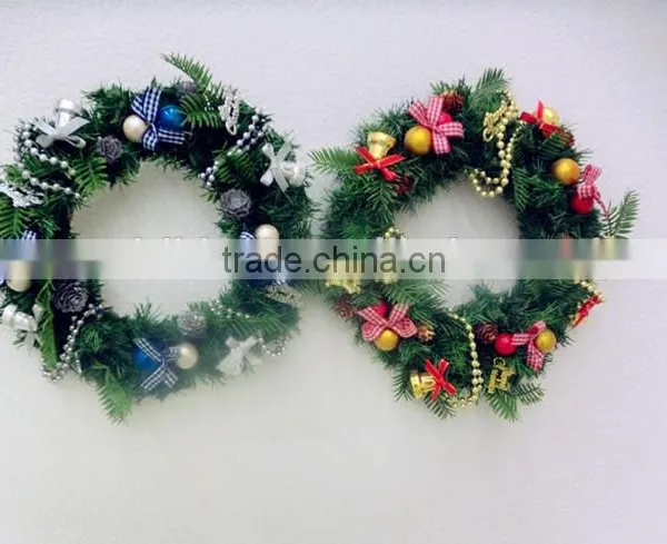 Christmas Decoration Garland Flower, Hanging Straw Wreath