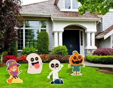 Custom Printed Polypropylene Corrugated Plastic Signs for Halloween Outdoor Displays