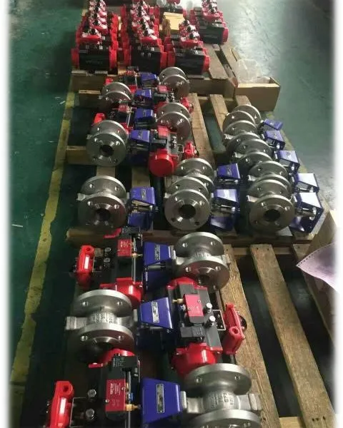 Industrial Pneumatic V-Type Ball Valve With 304/316 Stainless Steel Body for Chemical Industry