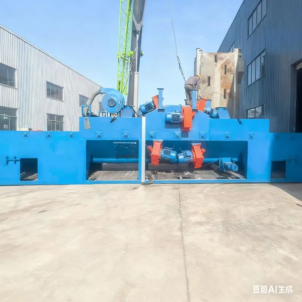 Roller Type Shot Blasting Machine With Variable Frequency Speed Regulation H-shaped Steel Structure Steel Plate and Steel Pipe photo-3
