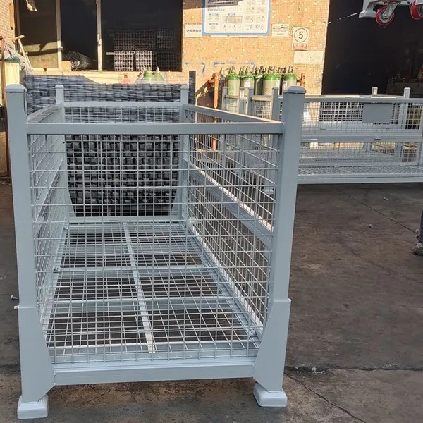 Powder Coated Metal Wire Mesh Cage for Warehouse and Pet Material Storage photo-5